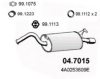 AUDI 4A0253609E End Silencer